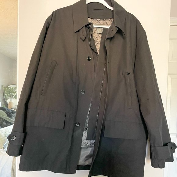 Banana Republic Black Parka with Detachable Quilt Lining - Picture 1 of 8